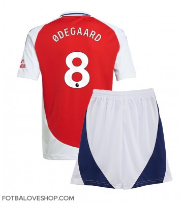 Arsenal Martin Odegaard #8 Dětské Domácí Dres 2024-25 Krátký Rukáv (+ trenýrky)